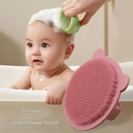 Silicone Scalp Massager Shampoo Brush – Soft Bristles for Dandruff Removal & Hair Care